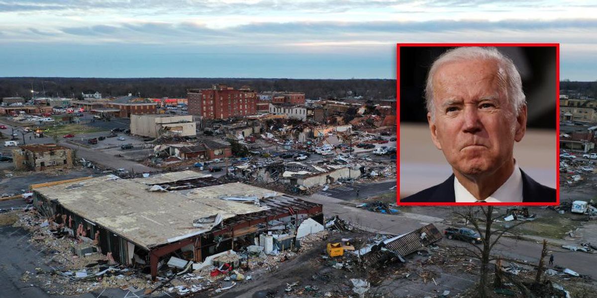 Meteorologist responds with data after Joe Biden seemingly blames climate change for deadly tornados